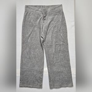 Route 66 Gray Soft Velour Pants Pull On Elastic Waist Drawstring XL Sporty
